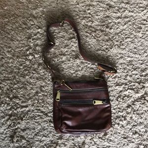 Genuine Leather Fossil Crossbody Handbag